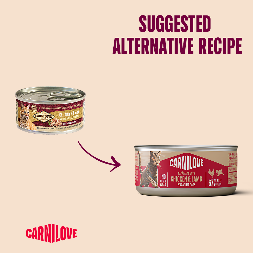Carnilove Chicken & Lamb for Adult Cats (Wet Food Cans) 100g