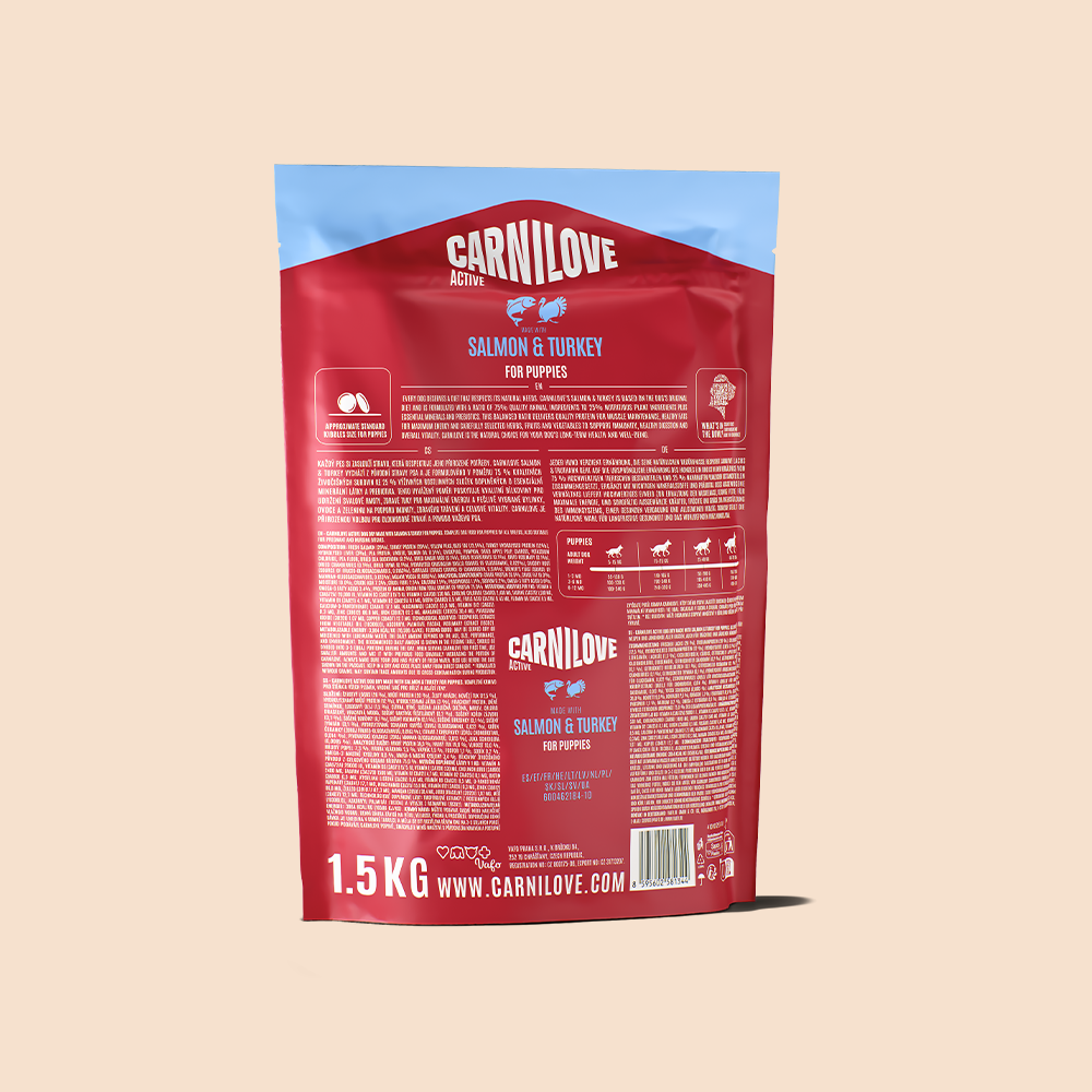 Carnilove Salmon & Turkey for Puppies 1.5kg