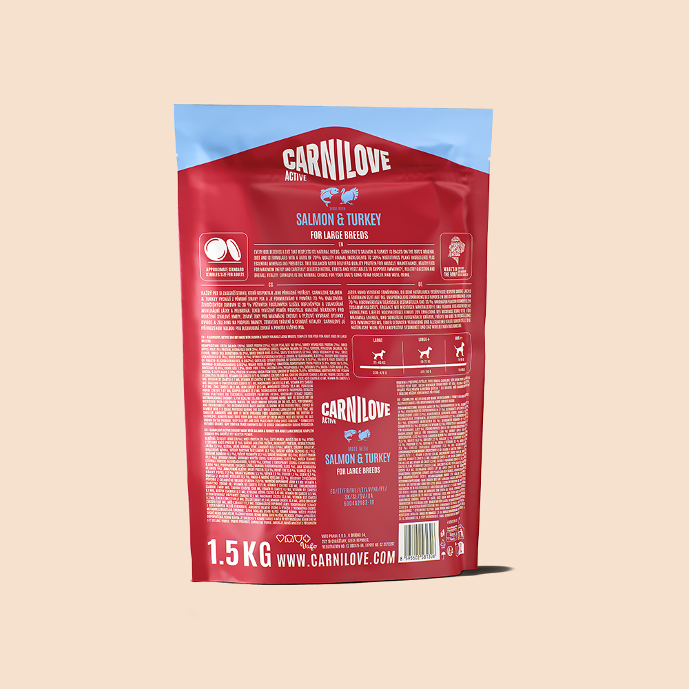 Carnilove Salmon & Turkey for Large Breed Adult Dogs 1.5kg