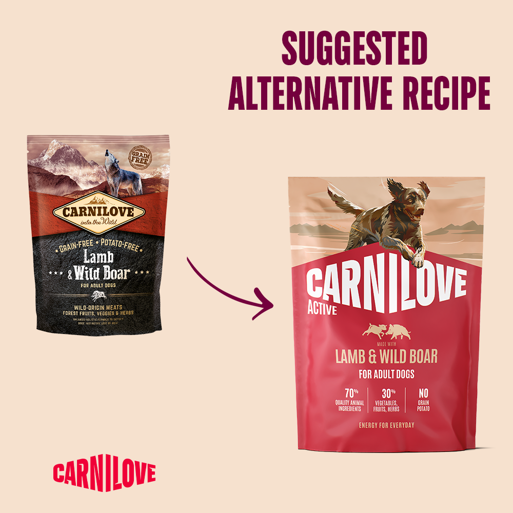 Carnilove Lamb & Wild Boar For Adult Dogs 1.5kg