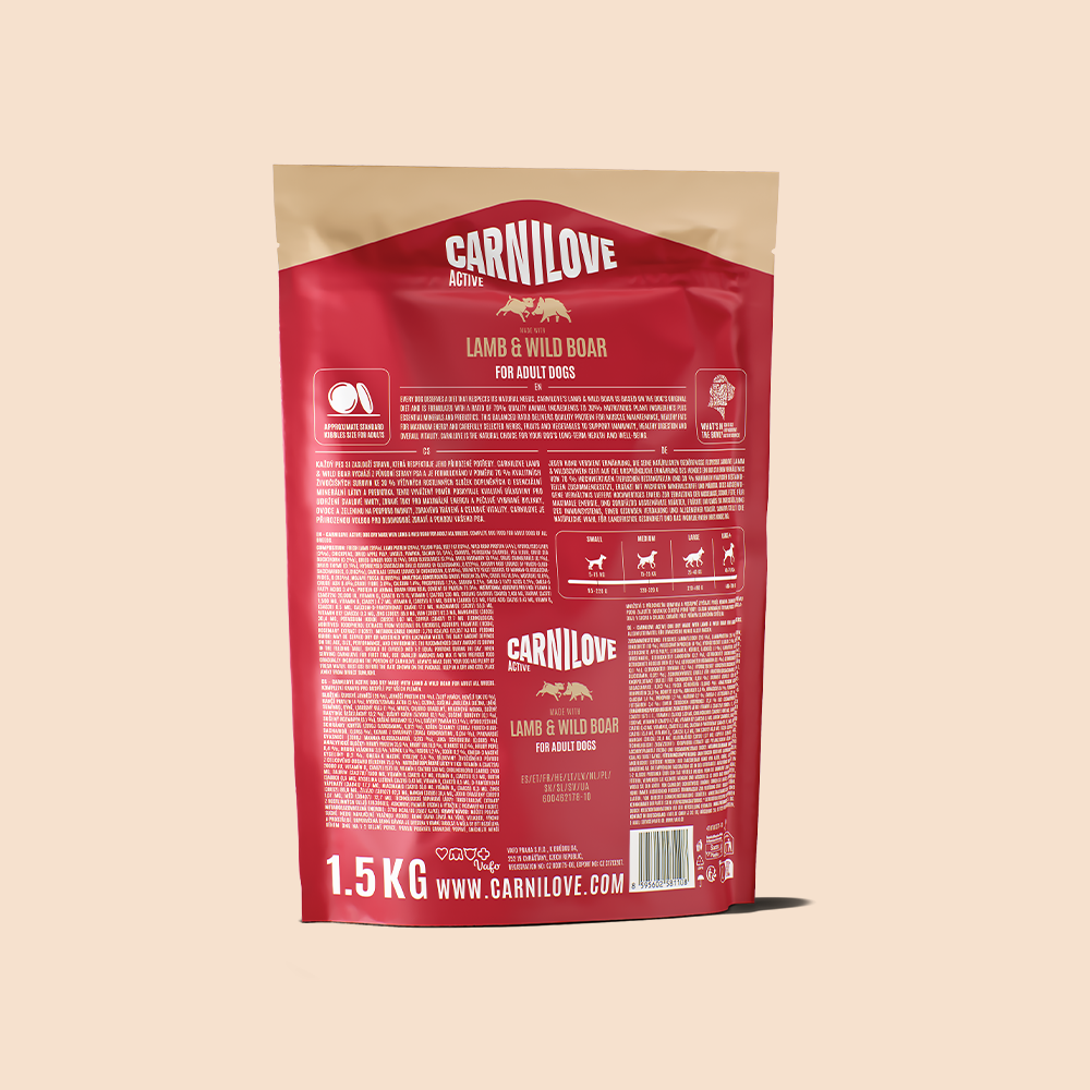Carnilove Lamb & Wild Boar For Adult Dogs 1.5kg