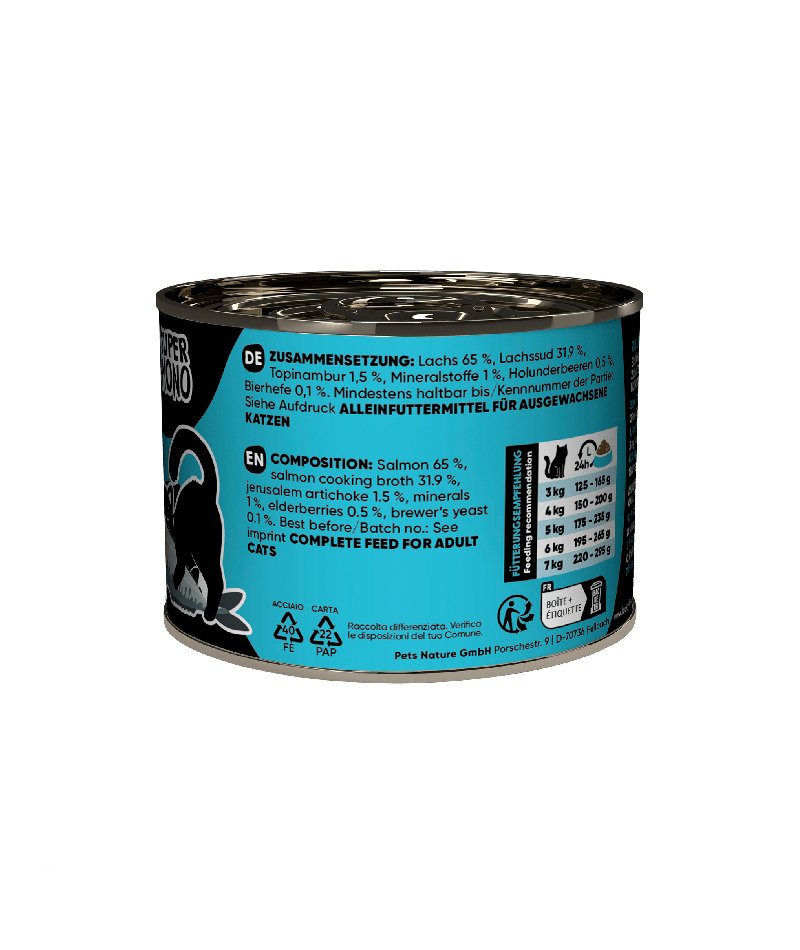 Lucky Lou SuperMono Salmon Wet Cat Food (190 g)