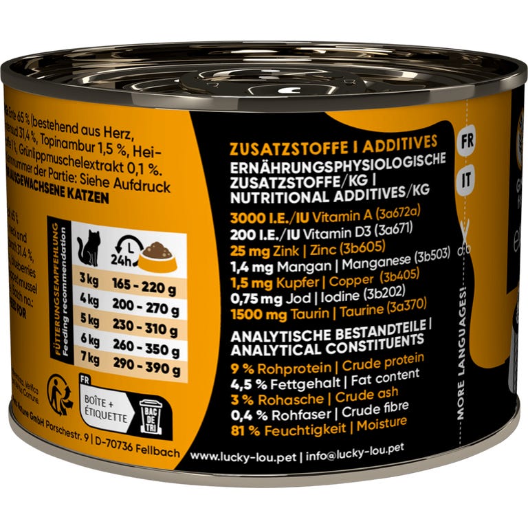 Lucky Lou SuperMono Duck Wet Cat Food (200 g)