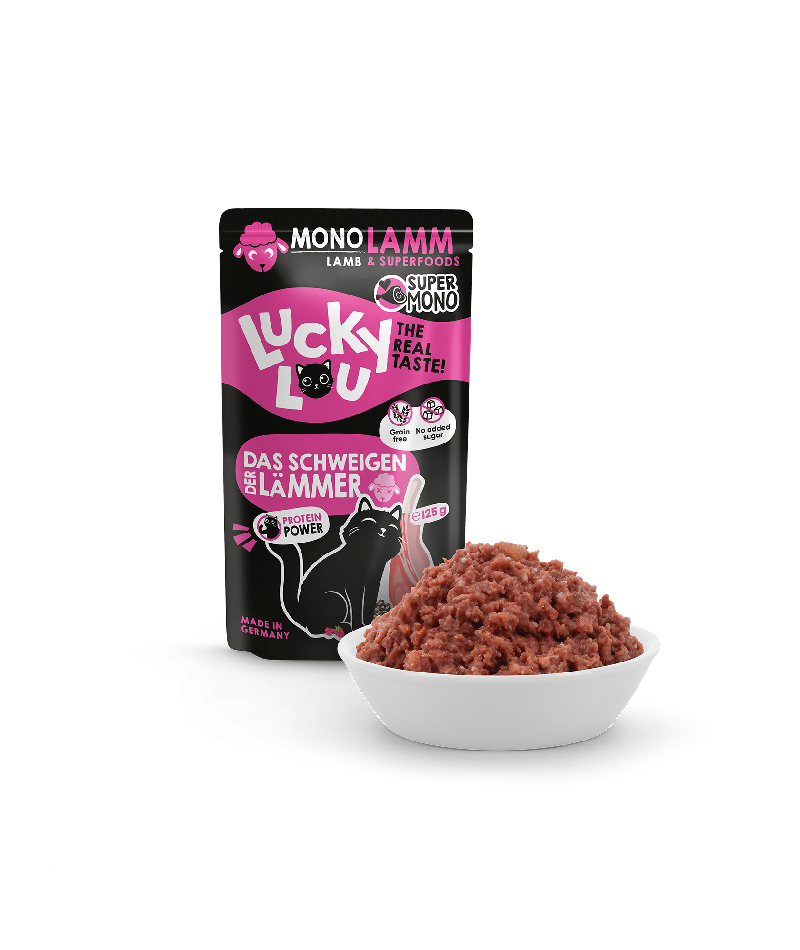 Lucky Lou SuperMono Lamb Wet Cat Food (125 g)