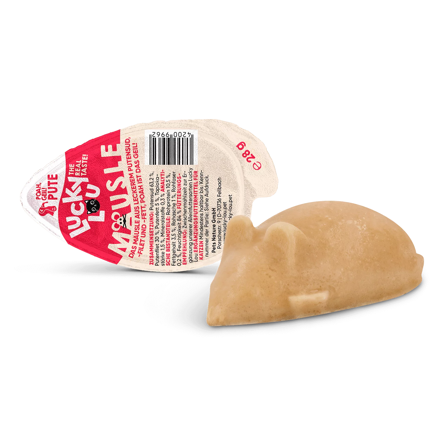 Lucky Lou Mausle Turkey Cat Treat (28 g)