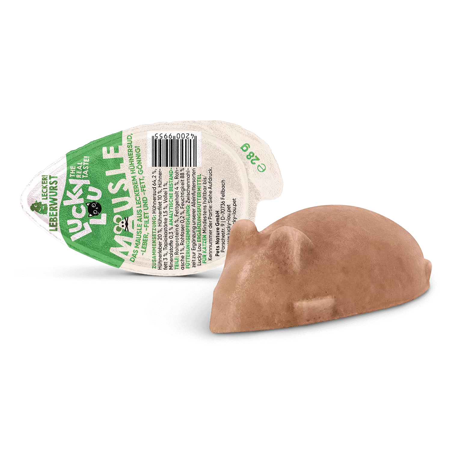 Lucky Lou Mausle Liver Sausage Cat Treat (28 g)