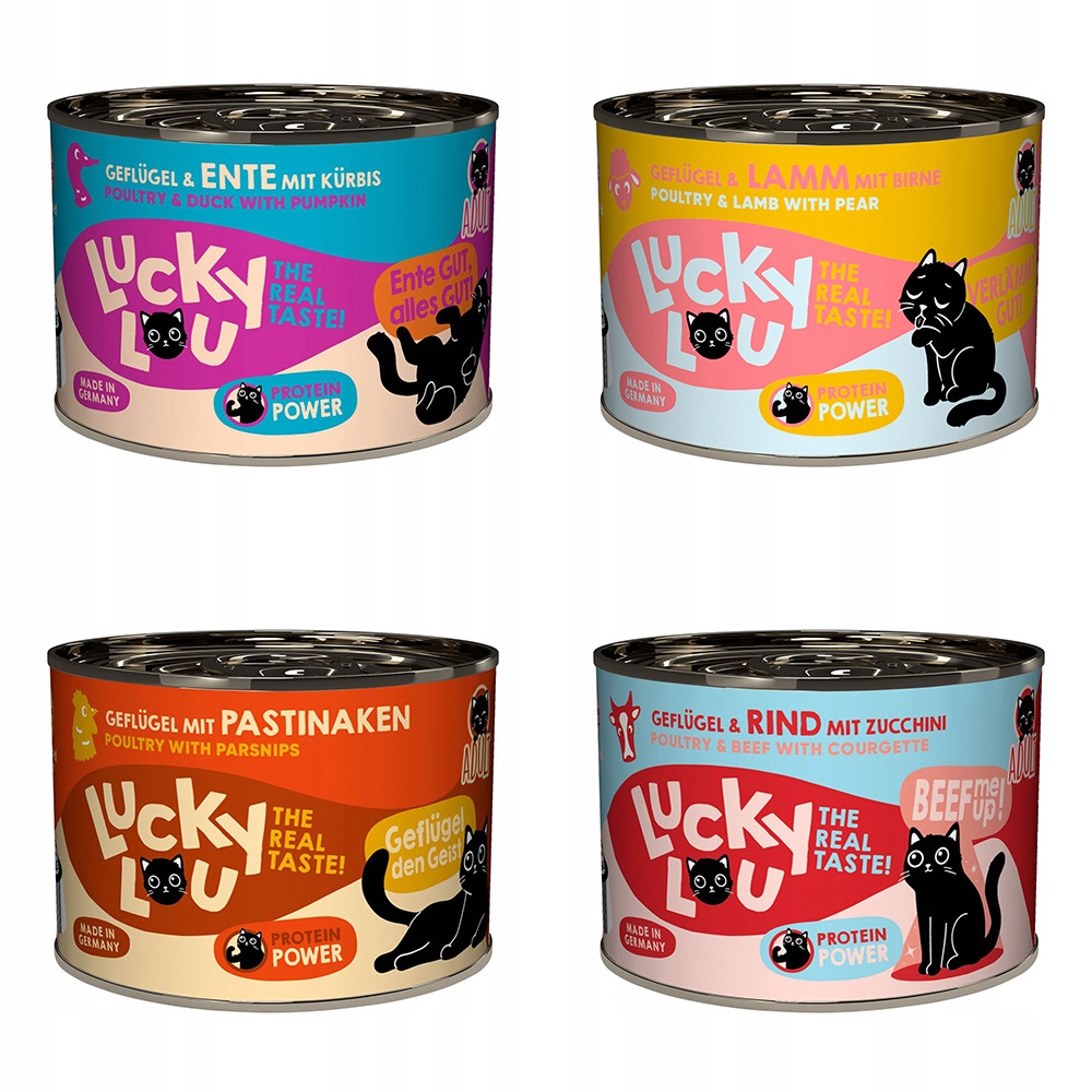 Lucky Lou Lifestage Adult Tasty-Mix Wet Cat Food (6 x 200 g)