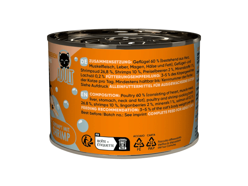 Lucky Lou Lifestage Adult Poultry & Shrimps Wet Cat Food (200 g)