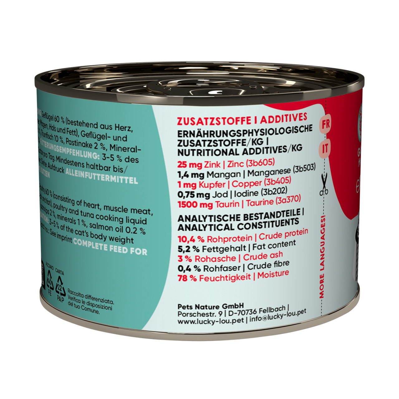 Lucky Lou Lifestage Adult Poultry & Tuna Wet Cat Food (200 g)