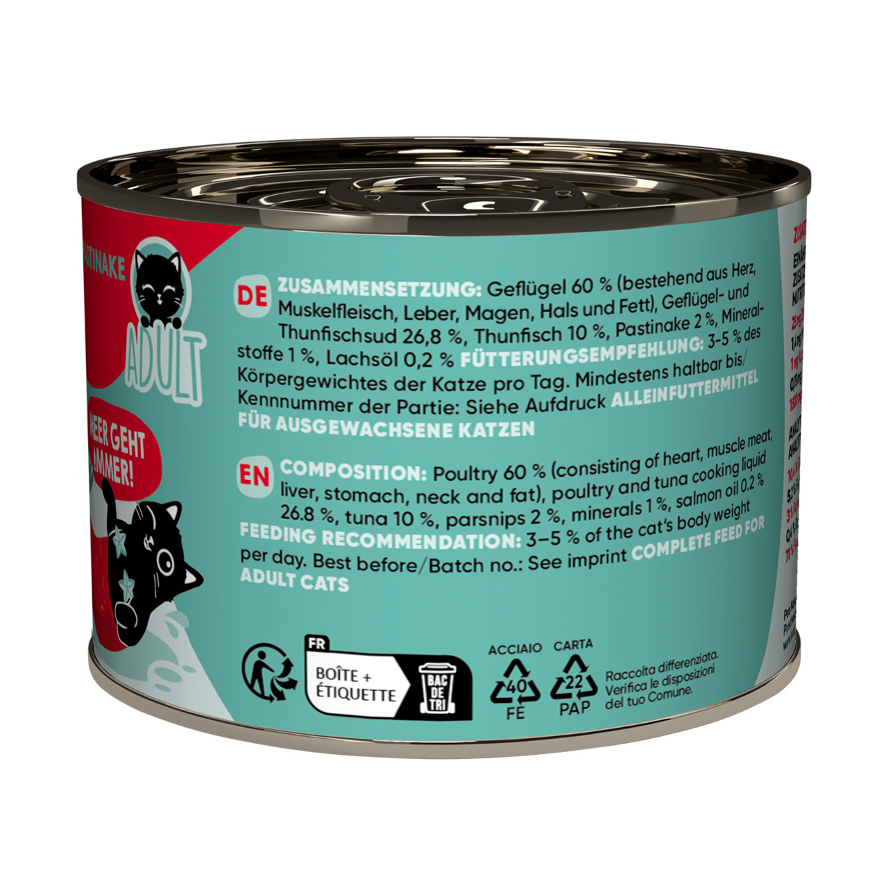 Lucky Lou Lifestage Adult Poultry & Tuna Wet Cat Food (200 g)