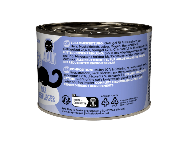 Lucky Lou Lifestage Sterilized Poultry Wet Cat Food (200 g)