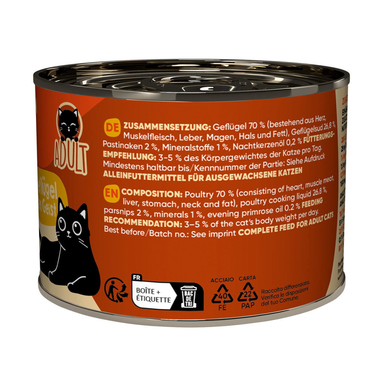 Lucky Lou Lifestage Adult Poultry Wet Cat Food (200 g)