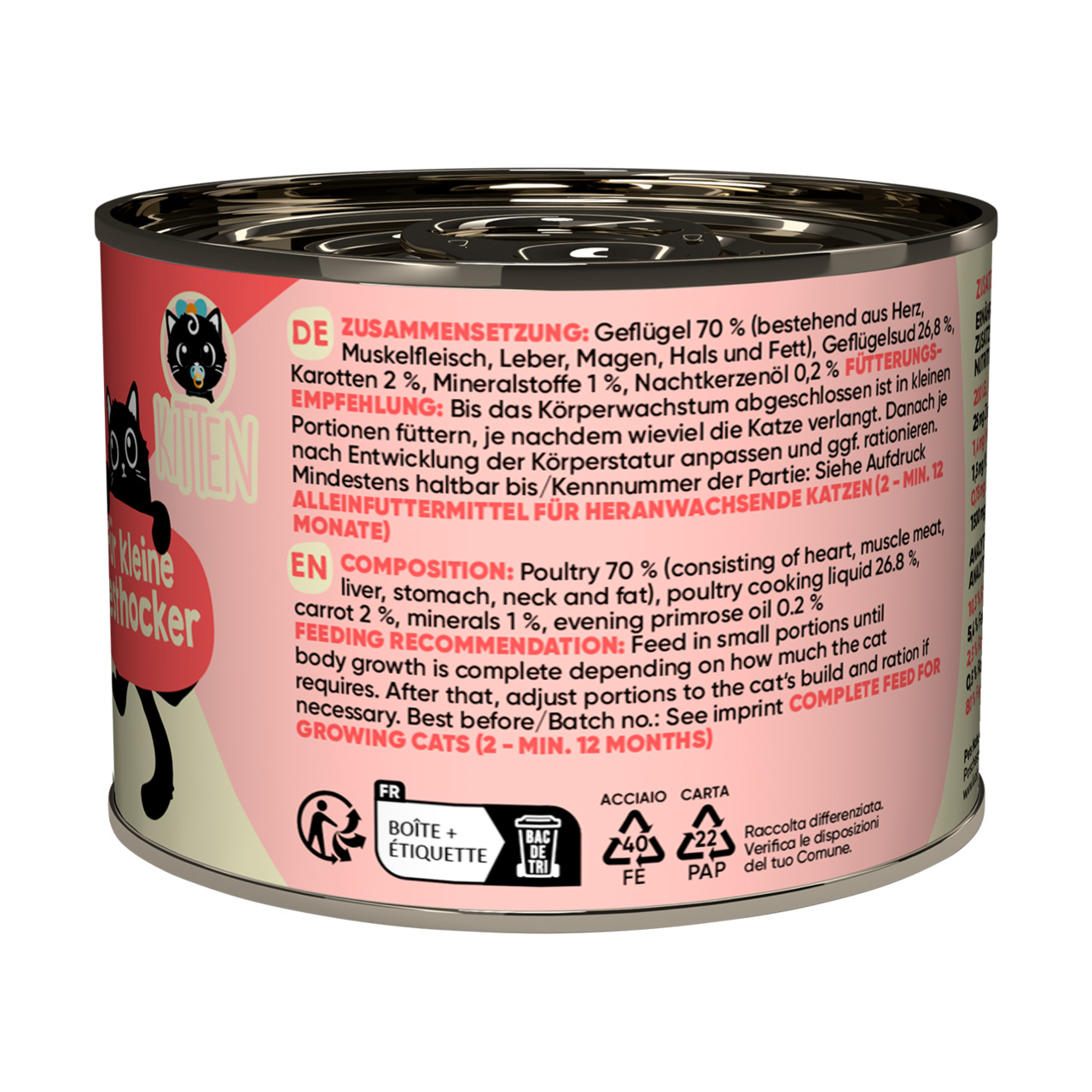 Lucky Lou Lifestage Kitten Poultry Wet Cat Food (200 g)