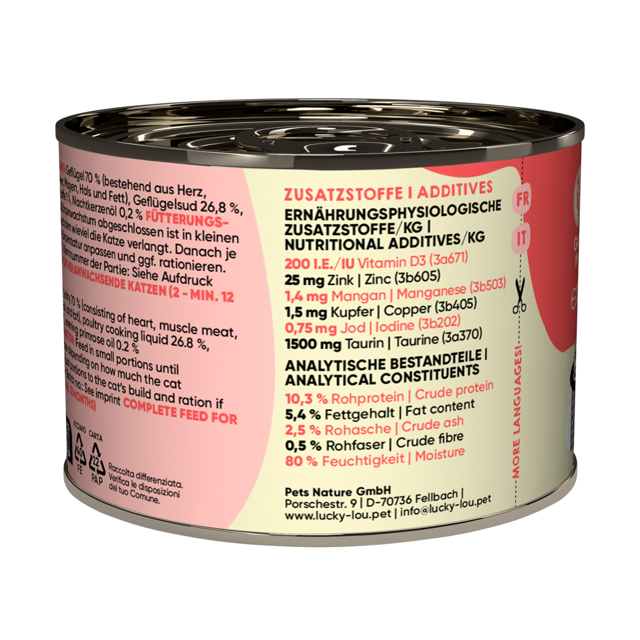 Lucky Lou Lifestage Kitten Poultry Wet Cat Food (200 g)