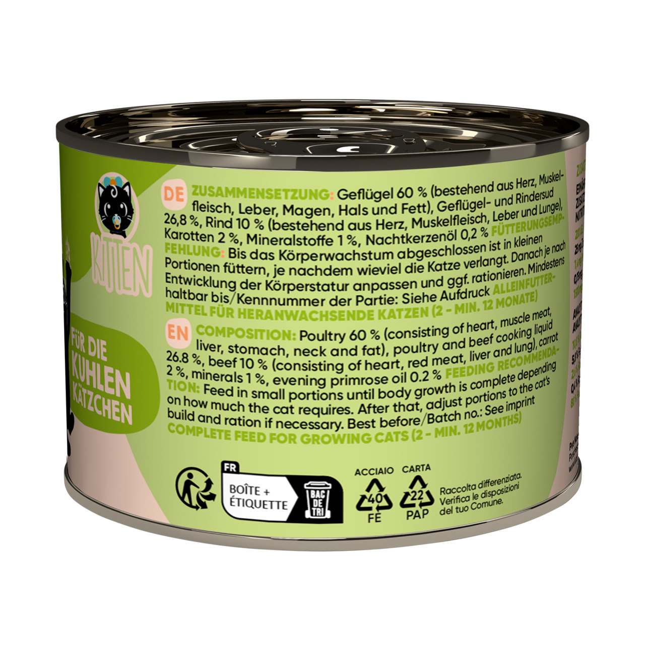 Lucky Lou Lifestage Kitten Poultry & Beef Wet Cat Food (200 g)