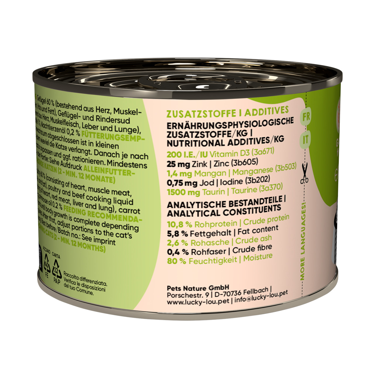 Lucky Lou Lifestage Kitten Poultry & Beef Wet Cat Food (200 g)