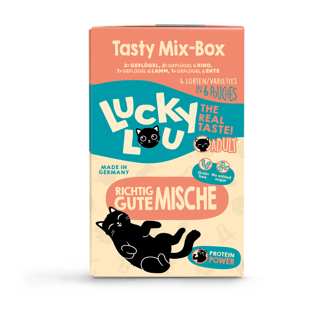 Lucky Lou Lifestage Adult Tasty-Mix Wet Cat Food (6 x 125 g)
