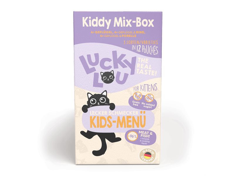 Lucky Lou Lifestage Kitten Multipack Wet Cat Food (12 x 125 g)