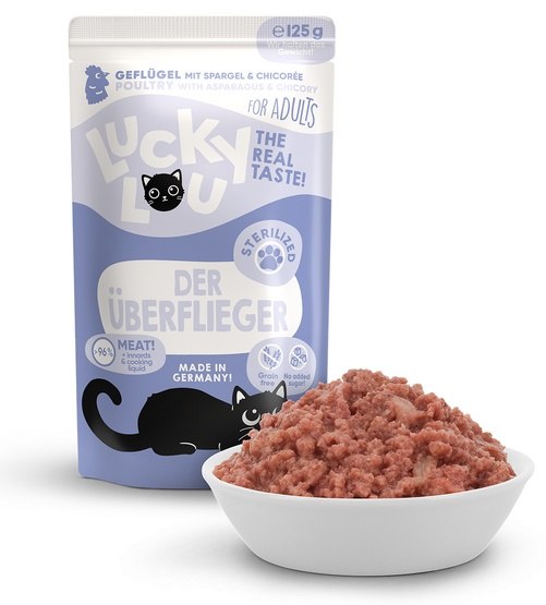 Lucky Lou Lifestage Sterilized Poultry Wet Cat Food (125 g)