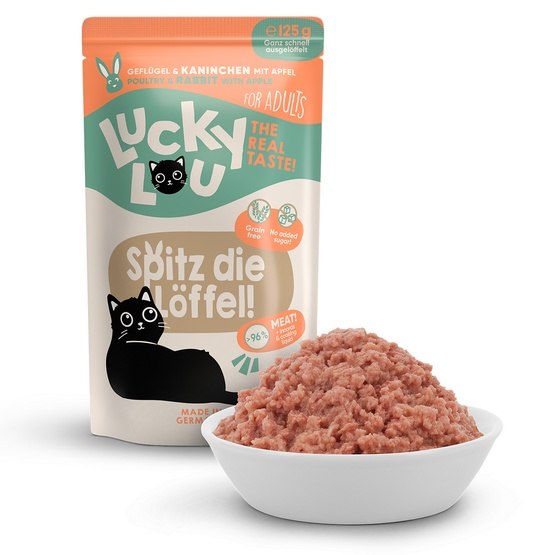 Lucky Lou Lifestage Adult Poultry & Rabbit Wet Cat Food (125 g)