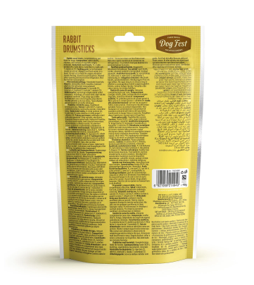 Dog Fest Rabbit Drumsticks for Adult Dogs 90g