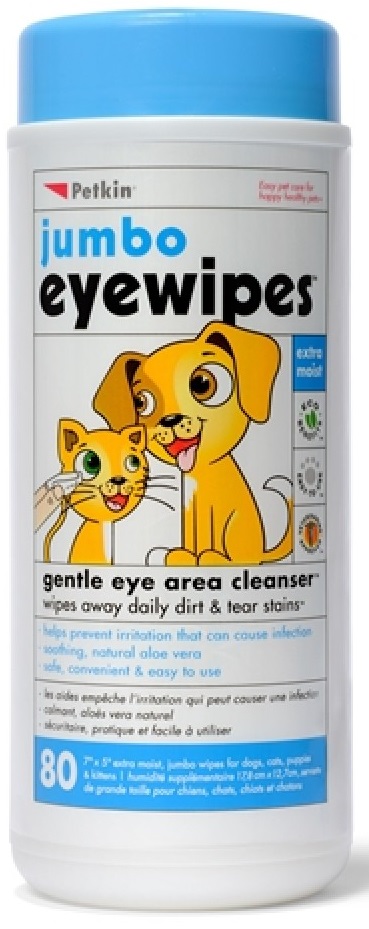 Petkin Jumbo Eye Wipes
