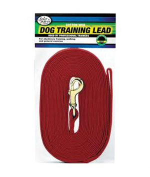 Four Paws Cotton Web Lead Red 6 and