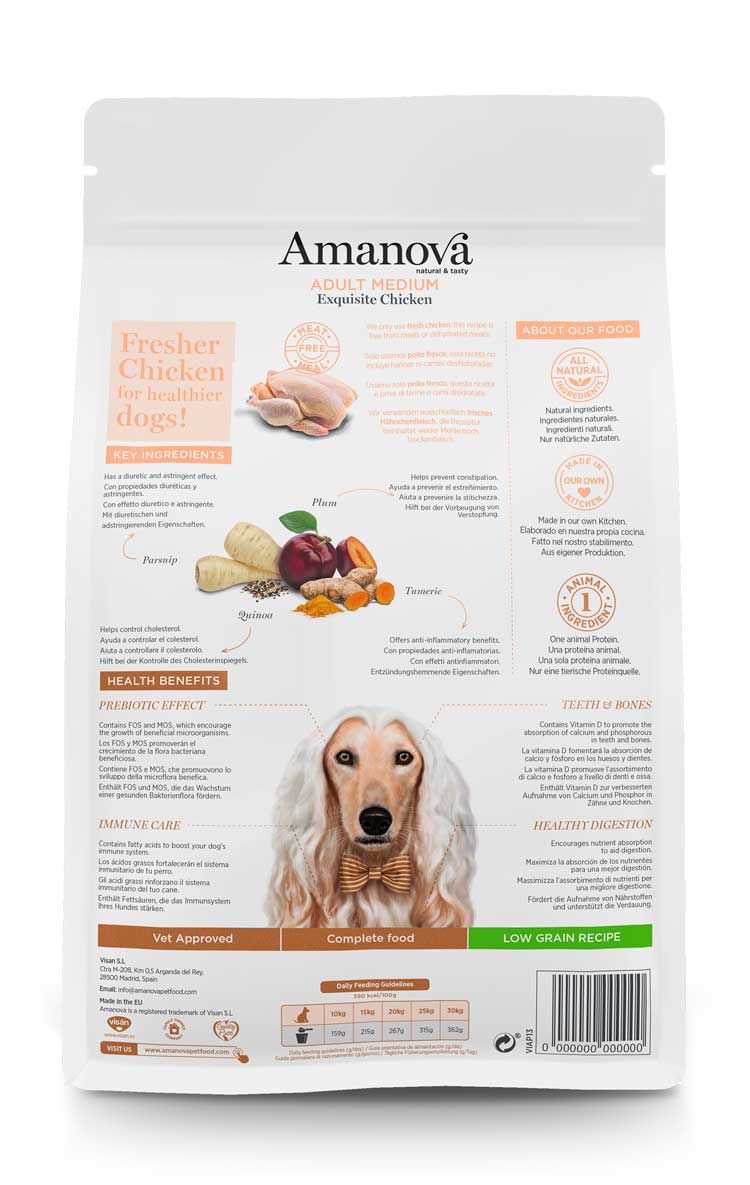 Amanova Adult Medium Dog Exquisite Chicken 12kg