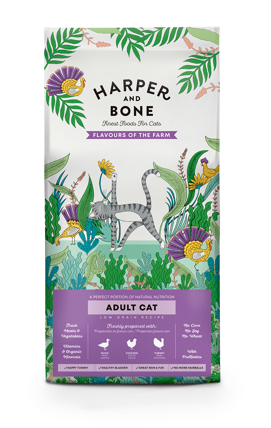 Harper and Bone Cat Adult Flavours of the Farm 2kg