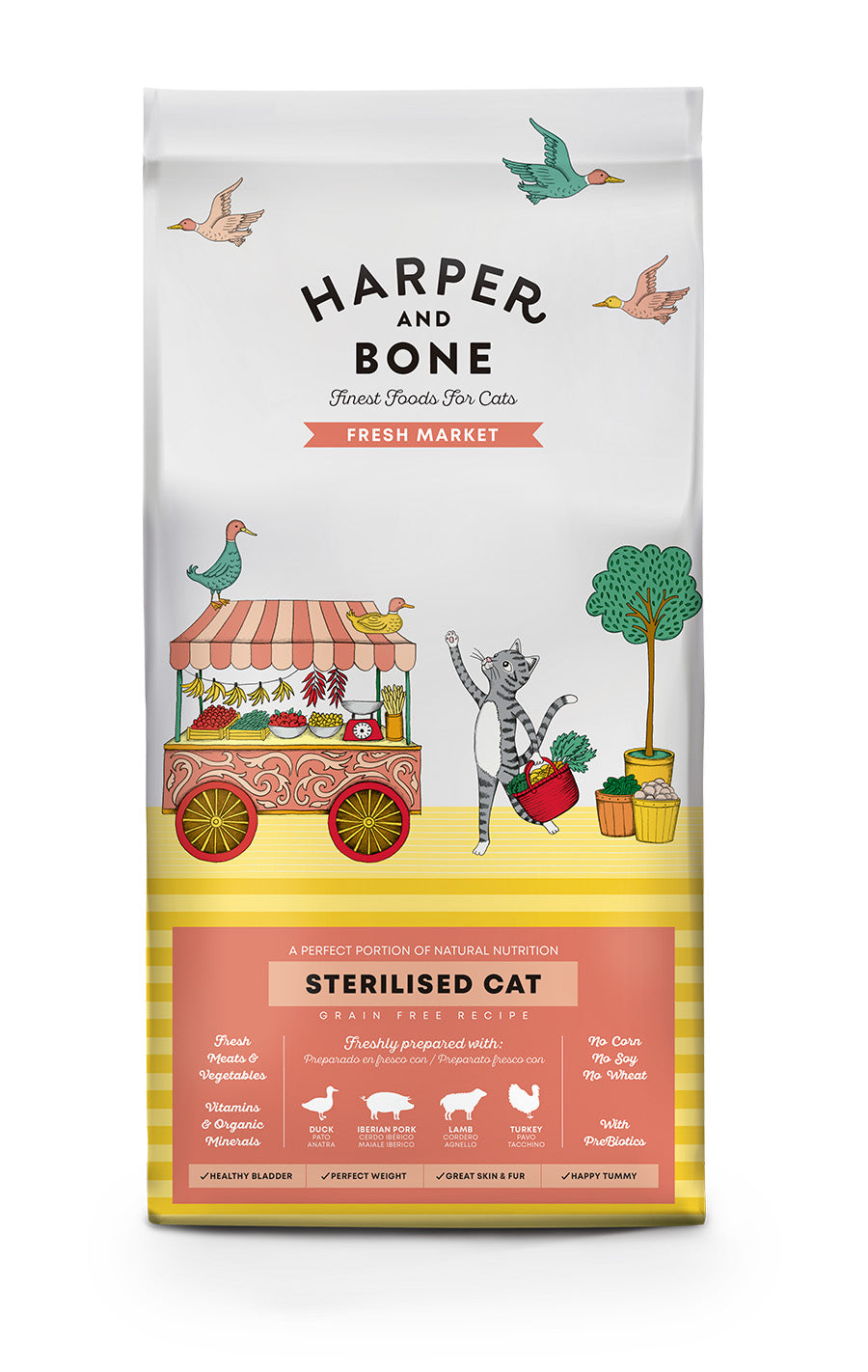 Harper and Bone Grain Free Cat Sterilised Fresh Market 5kg