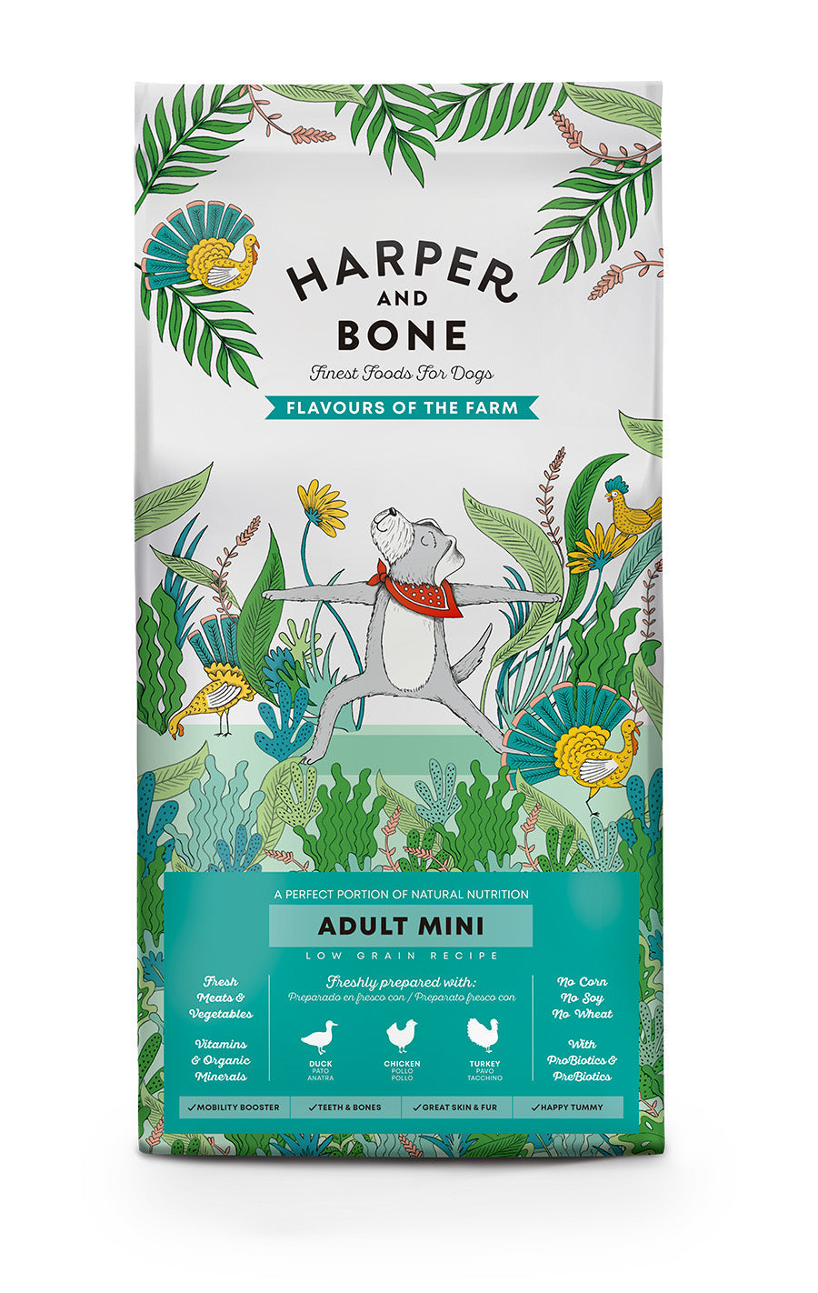 Harper and Bone Adult Dog Mini Flavours of the Farm 2kg