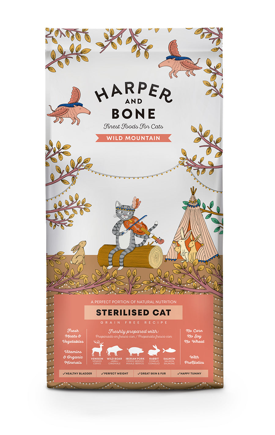 Harper and Bone Grain Free Cat Sterilised Wild Mountain 5kg
