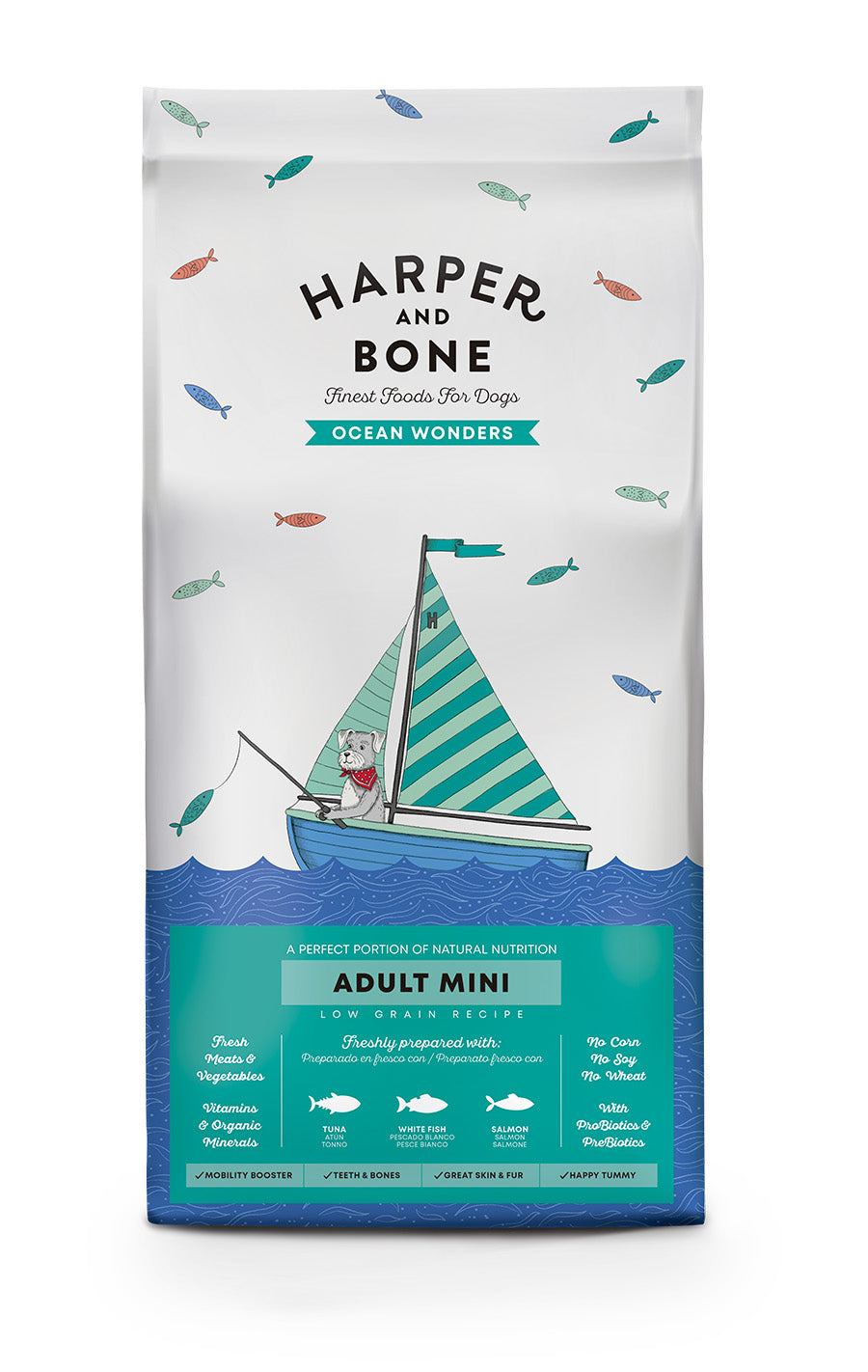 Harper and Bone Adult Dog Mini Ocean Wonders 2kg