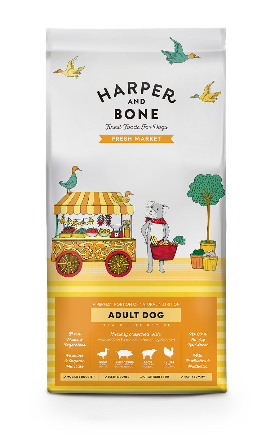 Harper and Bone Grain Free Adult Dog Medium/Large Fresh Market 2kg