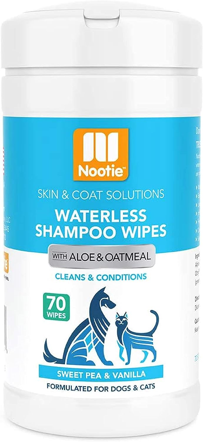 Nootie Waterless Shampoo Wipes – Sweet Pea & Vanilla 70 Count