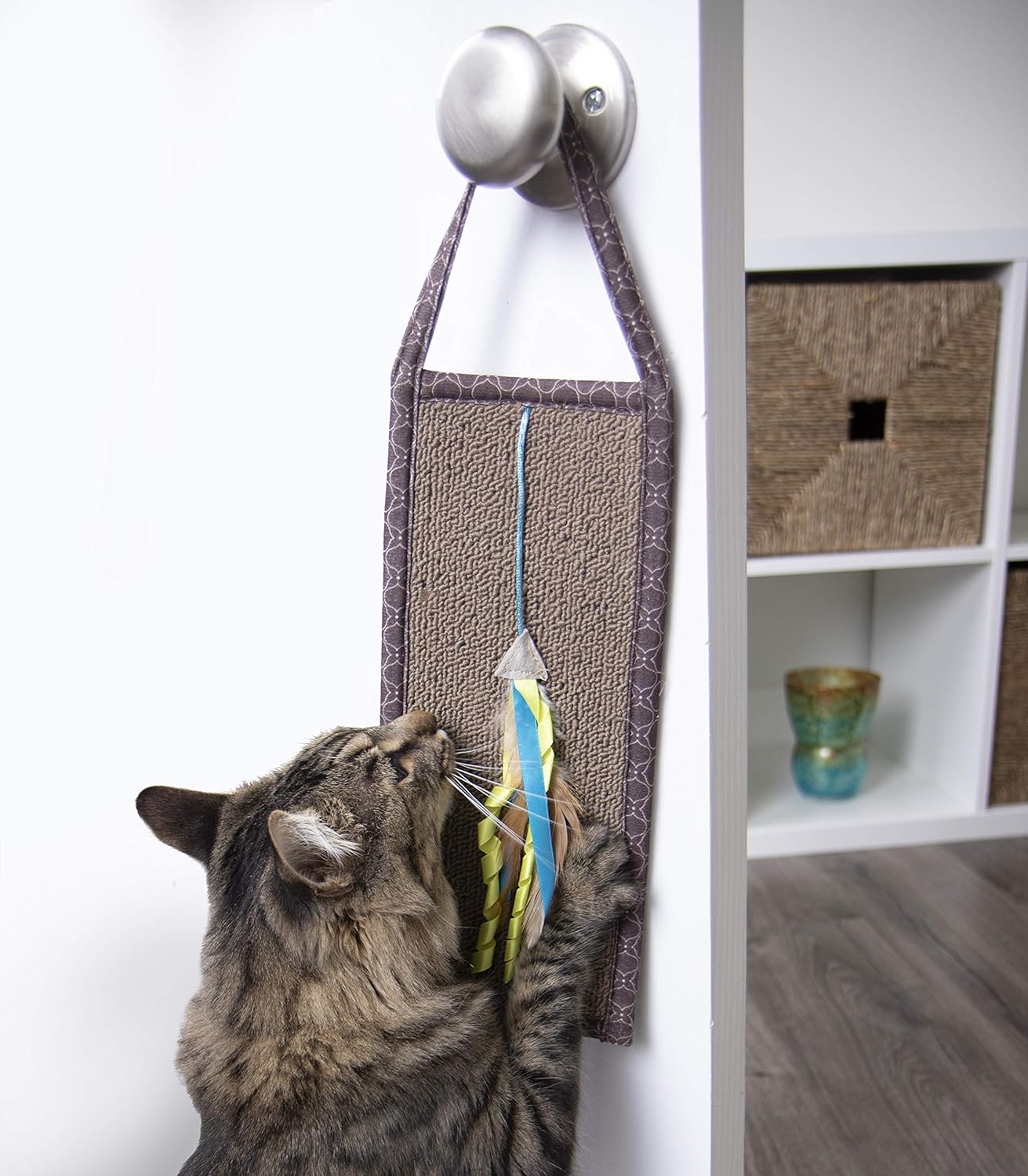 Smartykat® Carpet Relief™ Hanging Cat Scratcher With Catnip
