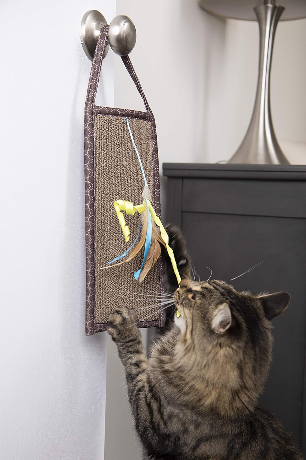 Smartykat® Carpet Relief™ Hanging Cat Scratcher With Catnip