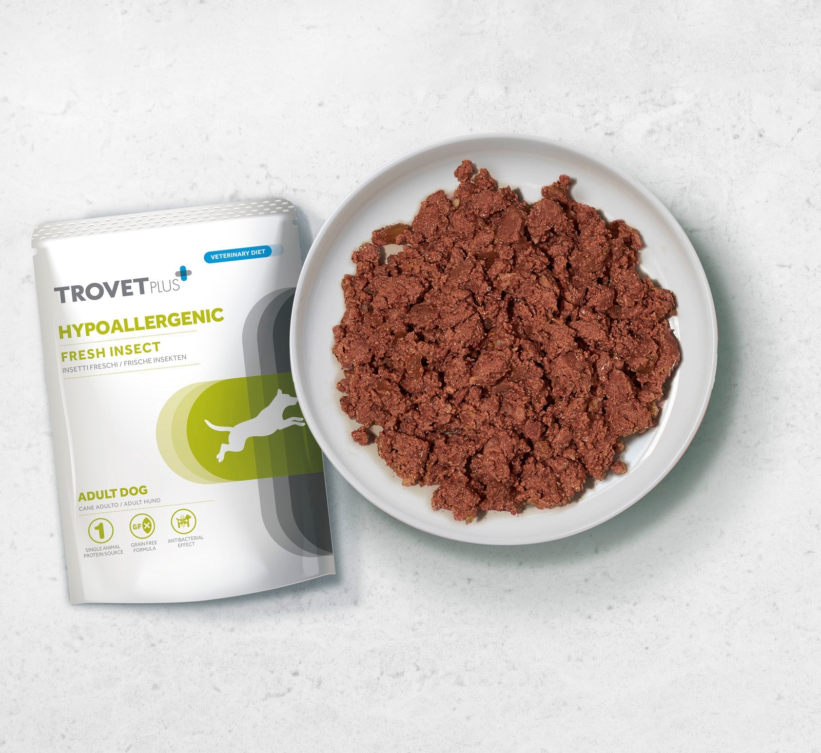 Trovet Insect Trovet Plus Pouch Dog Hypoallergenic Insect Veterinary Diets Wet Food 300g