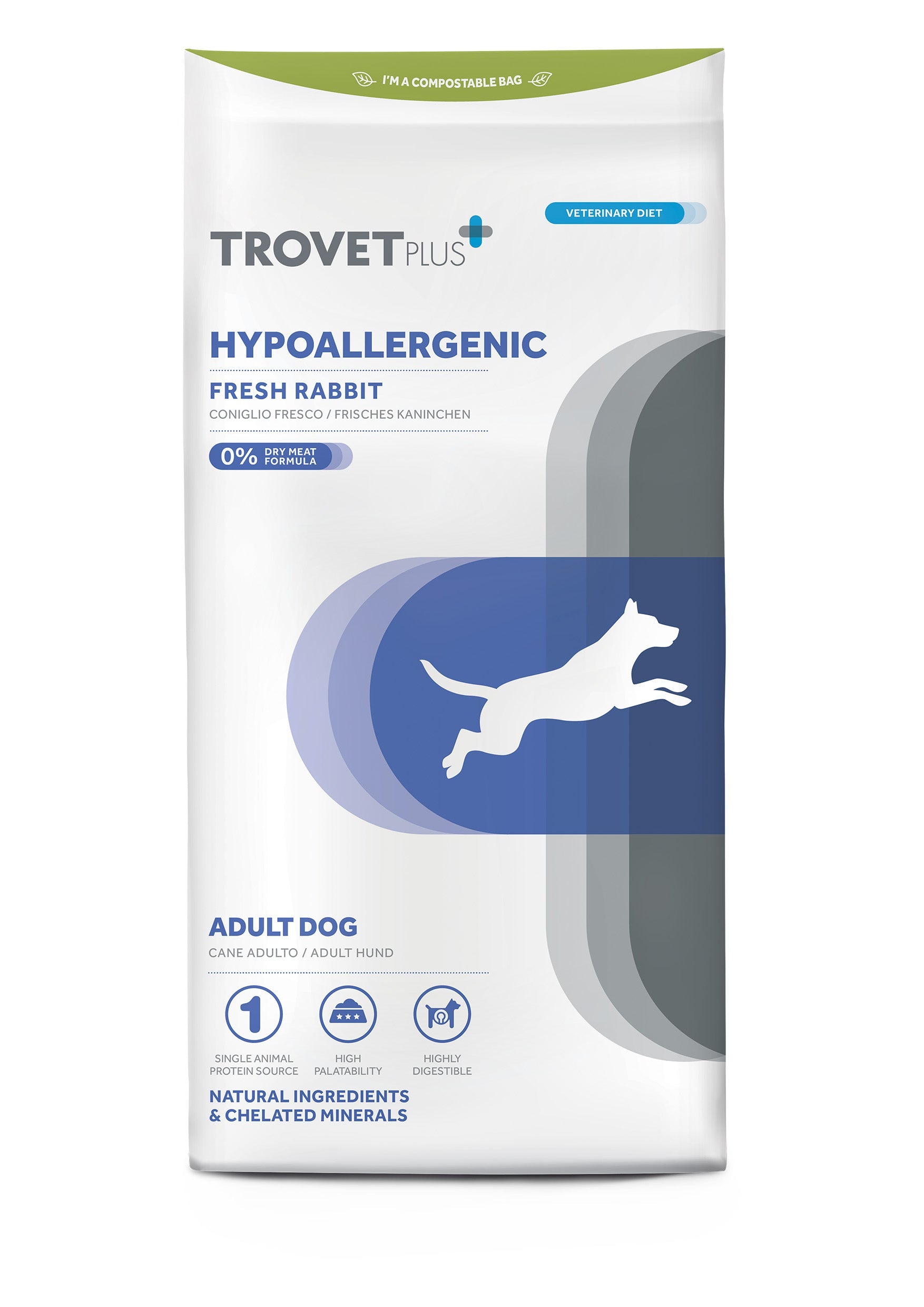 Trovet Plus Adult Dog Hypoallergenic Rabbit Veterinary Diets 10kg