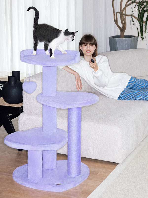 VETRESKA Heartpurrple Cat ClimberFour Platforms)