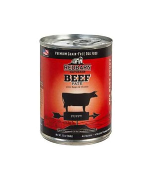 Red Barn Puppy Beef Pate Dog Food 13oz.