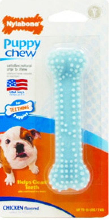 Nylabone Puppy Chew Dental Bone - Blue Petite