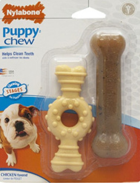 Nylabone Puppy Twin Pack Ring Bone Combo Petite