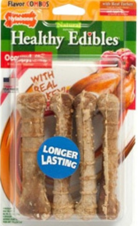 Nylabone Healthy Edibles Combo Turkey Apple Regular 4Ct