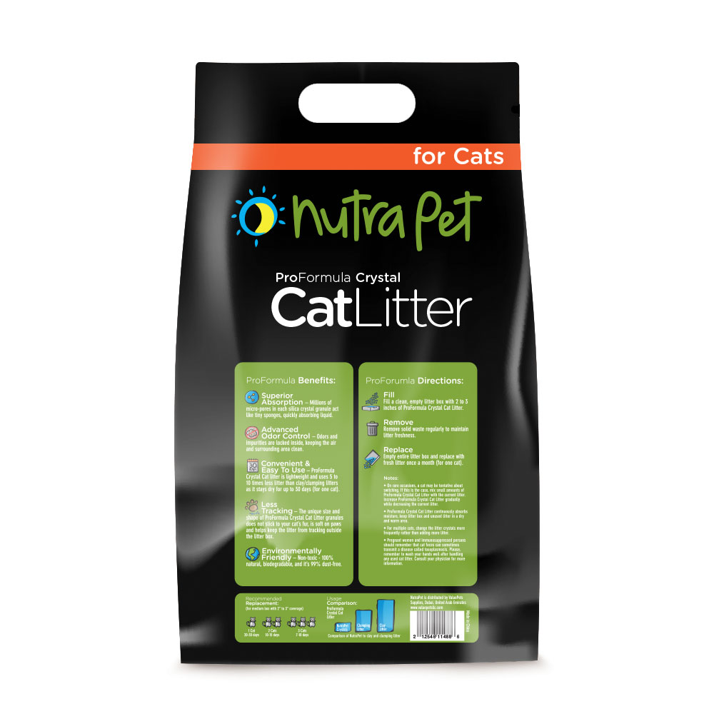 Nutrapet Cat Litter Silica Gel 30L 20KGS- Baby Powder- SOLD PER BOX