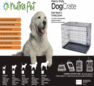 Nutrapet Double Door W Divider Large 109*70.5*78.5 Cms