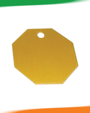 Imarc STOP SIGN OCTAGON LARGE GOLD
