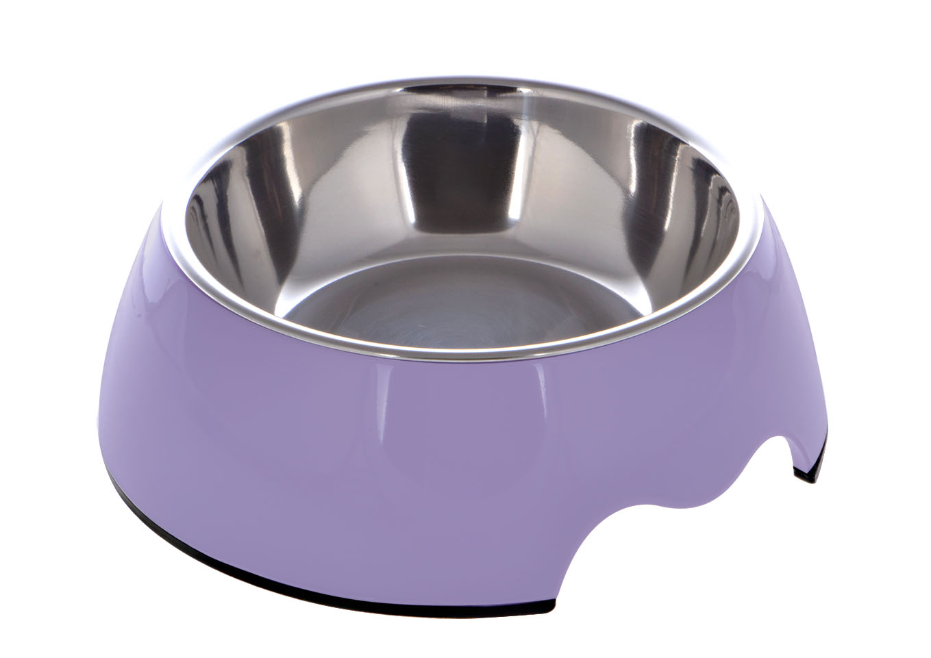Nutrapet Melamine Round Bowl Purple S: 14*4.5 Cms 160/ml 5.4oz