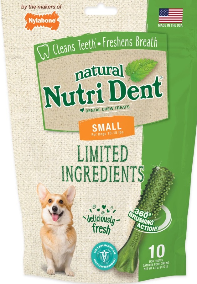 Nylabone Nutri Dent Fresh Breath 10 Count Pouch Small