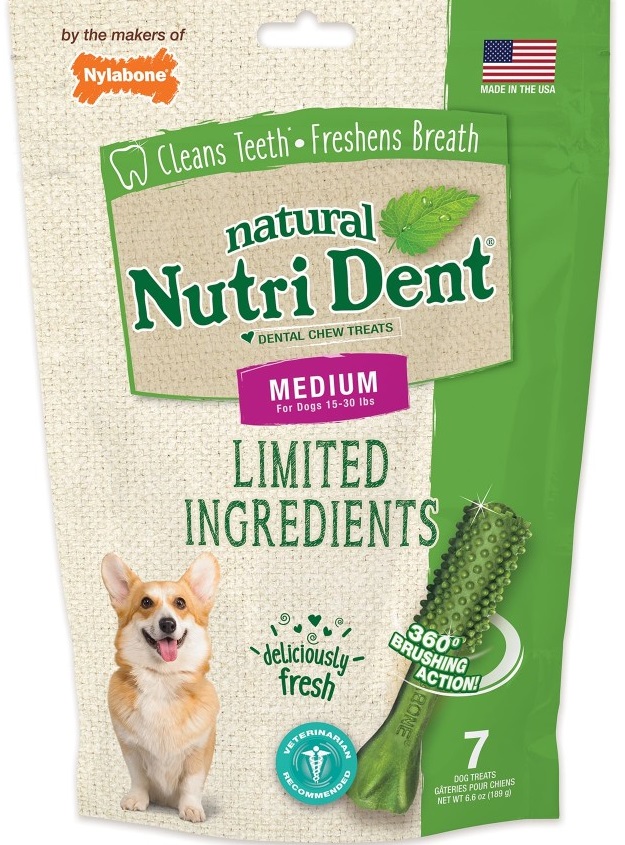 Nylabone Nutri Dent Fresh Breath 7 Count Pouch Medium
